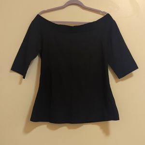 Torrid Foxy Off-Shoulder 3/4 Sleeve Top Size 2 in Black